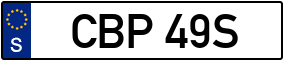 Trailer License Plate